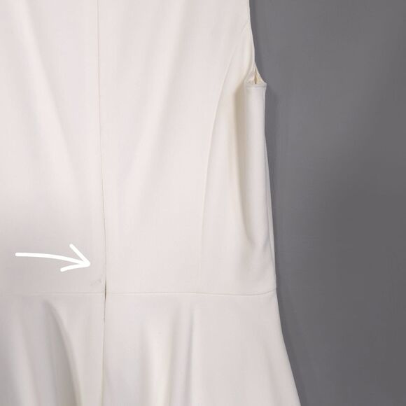 Brooks Brothers New Red Fleece Women’s Dress Size 2 White Fit Flare Sleeveless - Picture 9 of 12